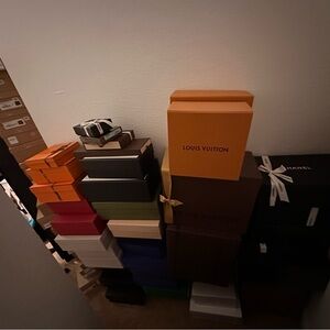 4 Louis Vuitton handbag boxes